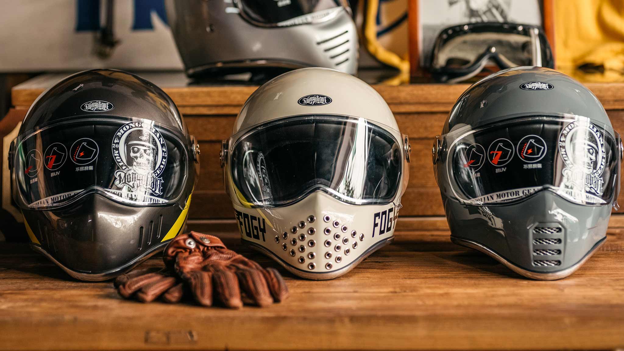 KNIGHT MONGOLIAN HELMETS - Fogy Garage