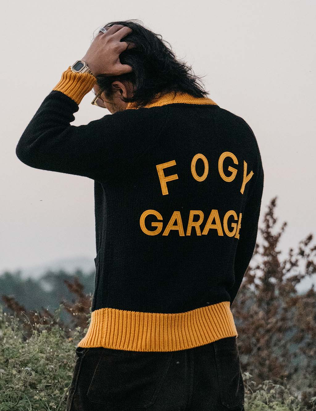 "1940s" Sweater - Black/Yellow