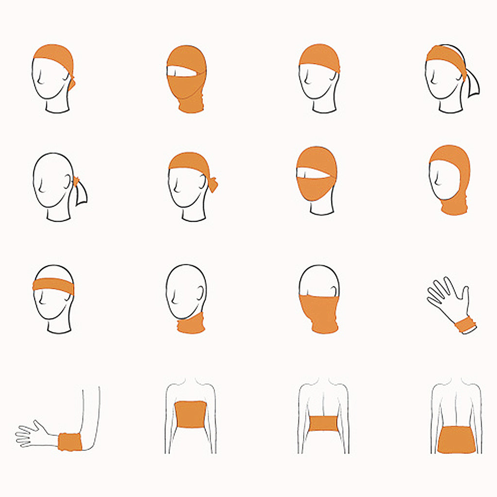 THUNDER Neck Tube - White/Black