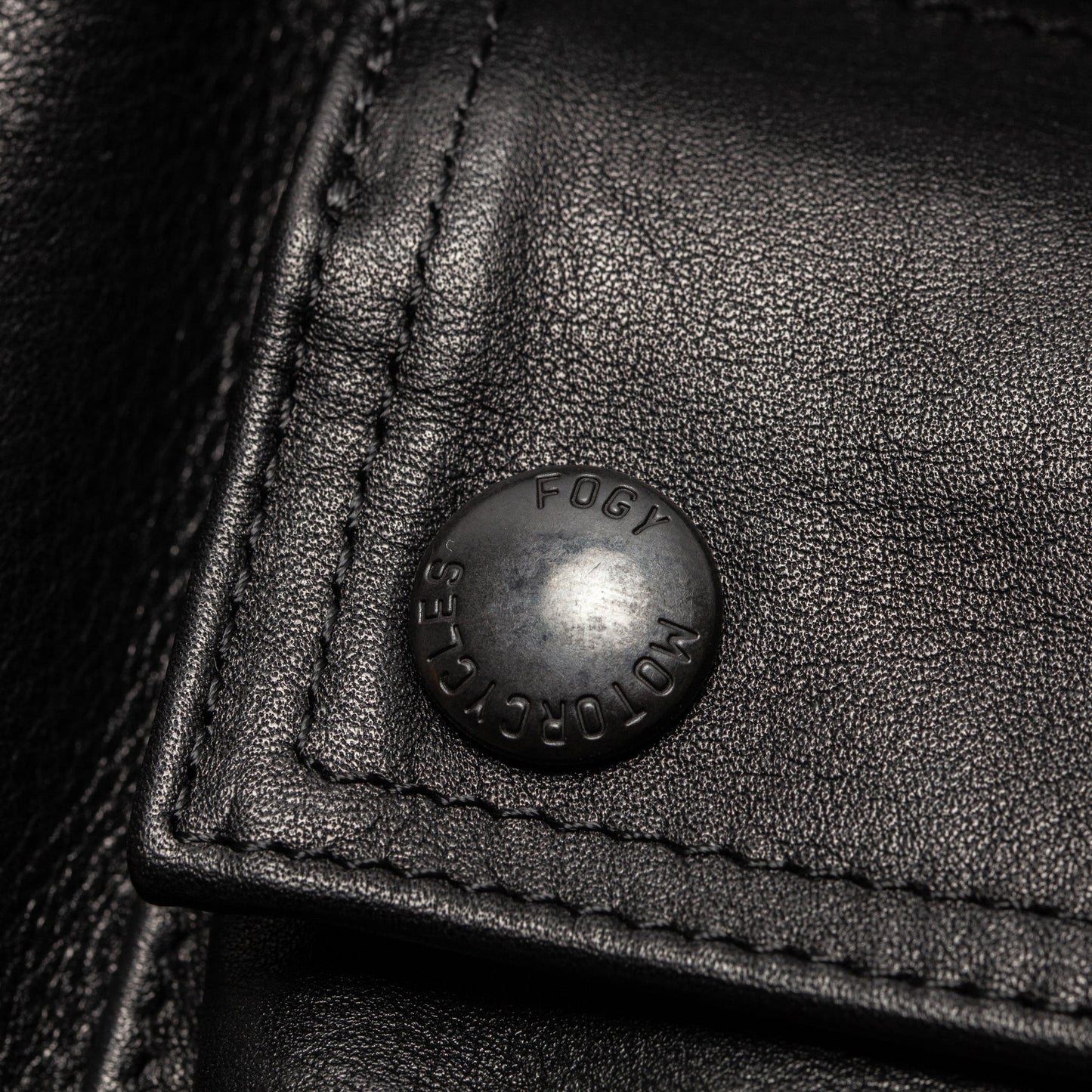 4 Pocket Leather Jacket - Black - Fogy Garage