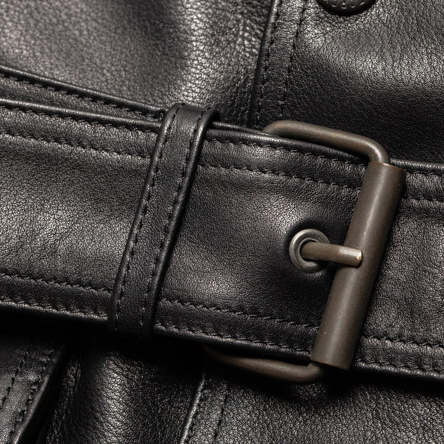 4 Pocket Leather Jacket - Black - Fogy Garage