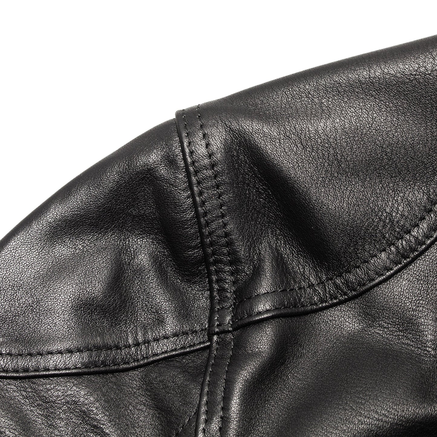 4 Pocket Leather Jacket - Black - Fogy Garage
