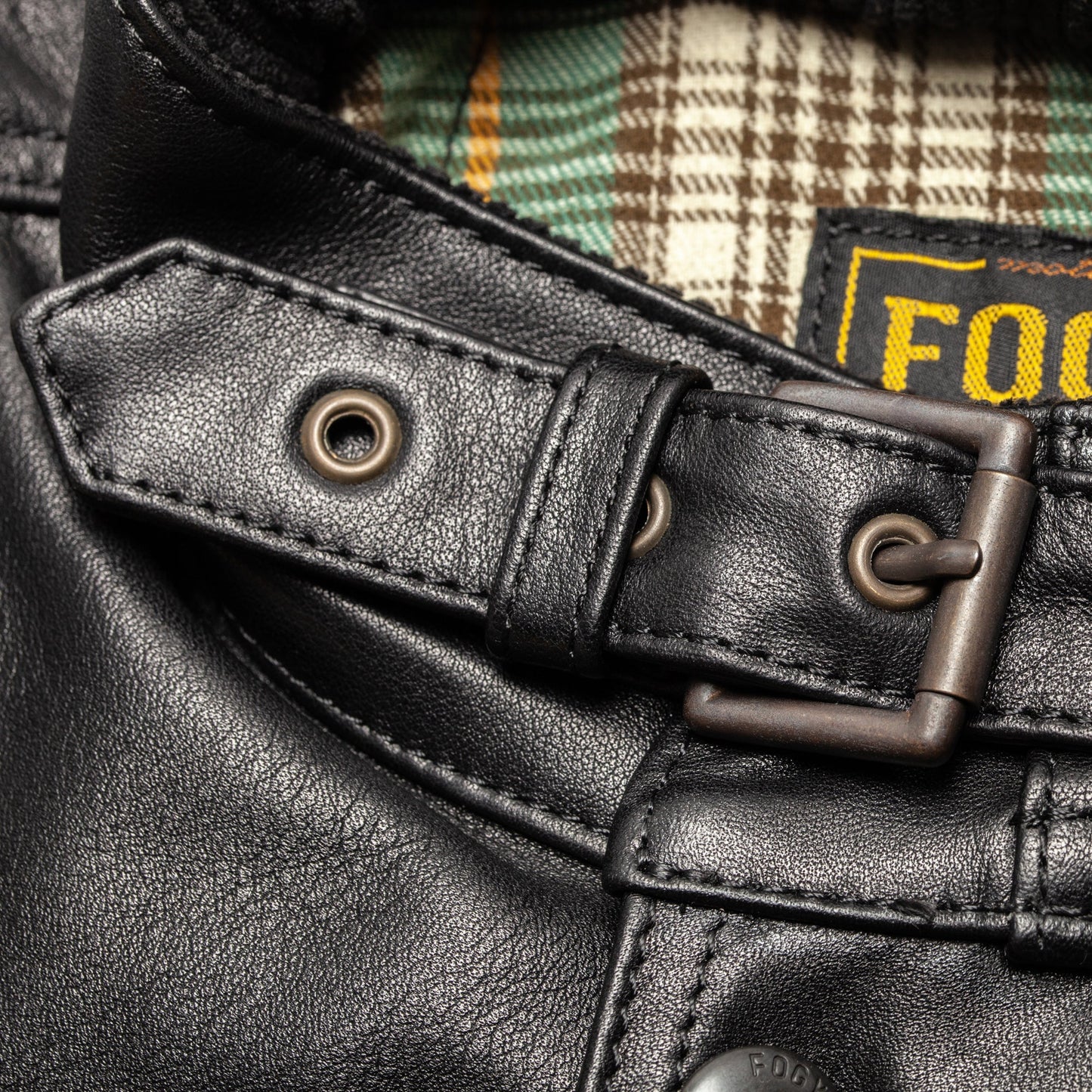 4 Pocket Leather Jacket - Black - Fogy Garage