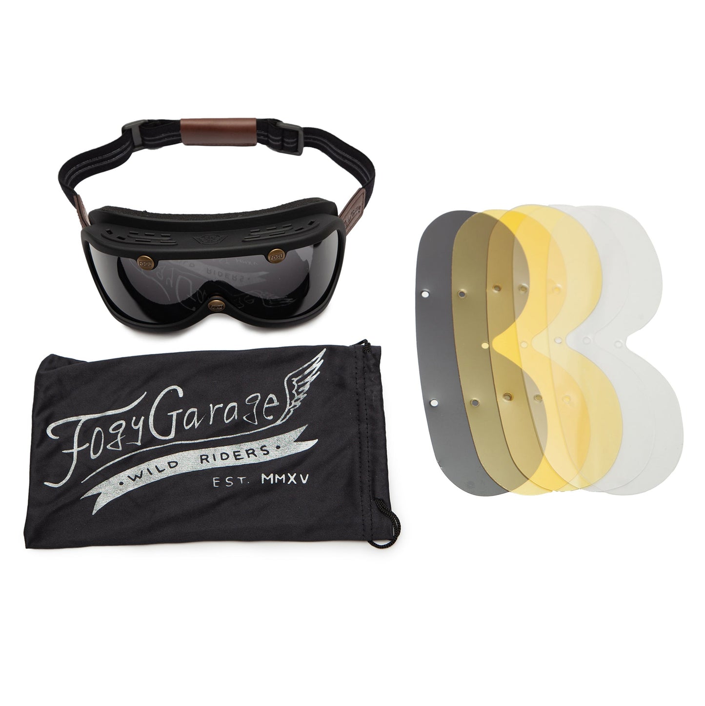 70s Goggles - Brown - Fogy Garage