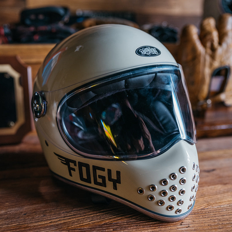 GANGSTER S MONGOLIAN Helmet - Vintage White
