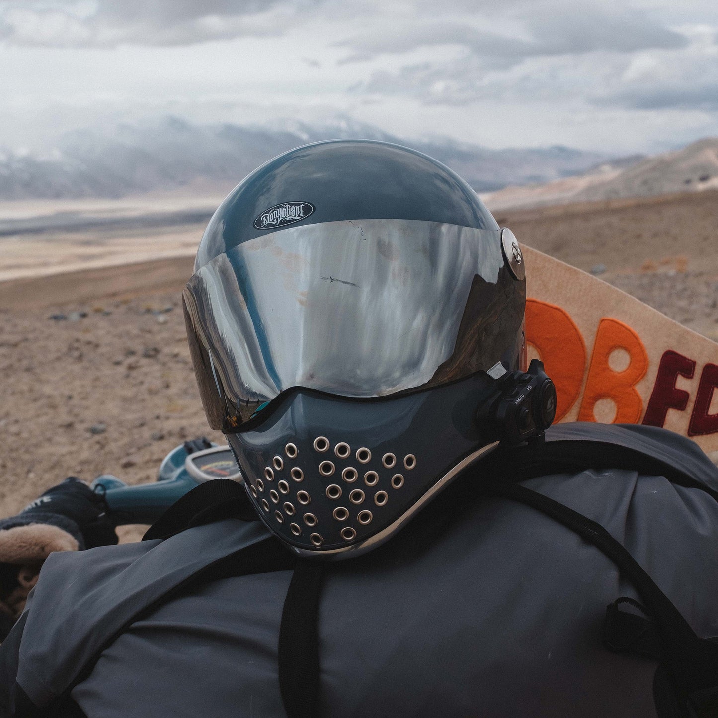 KX90 Flip Visor - Mirror/Smoke