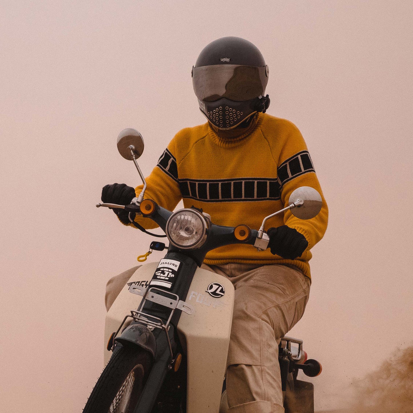 KX90 Flip Visor - Mirror/Smoke