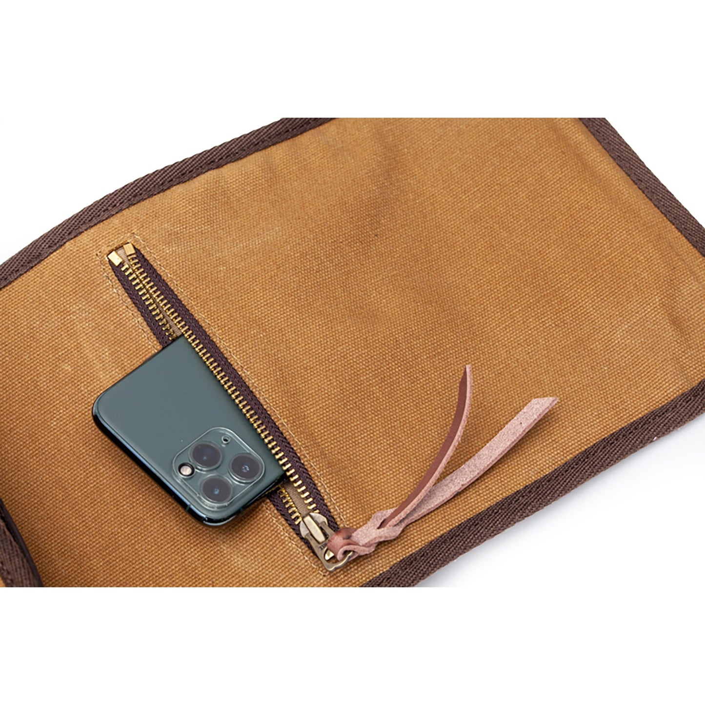 COMPASS Magnetic Tank Bag - Brown - Fogy Garage
