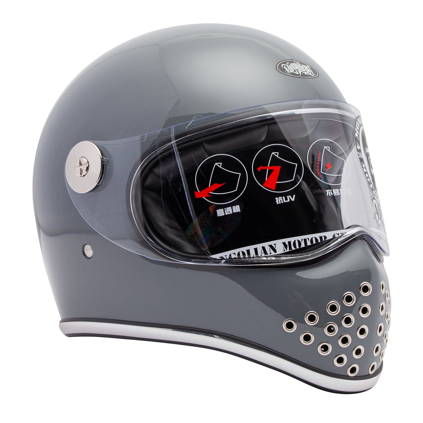 GANGSTER S MONGOLIAN Helmet - Gloss Basalt Grey