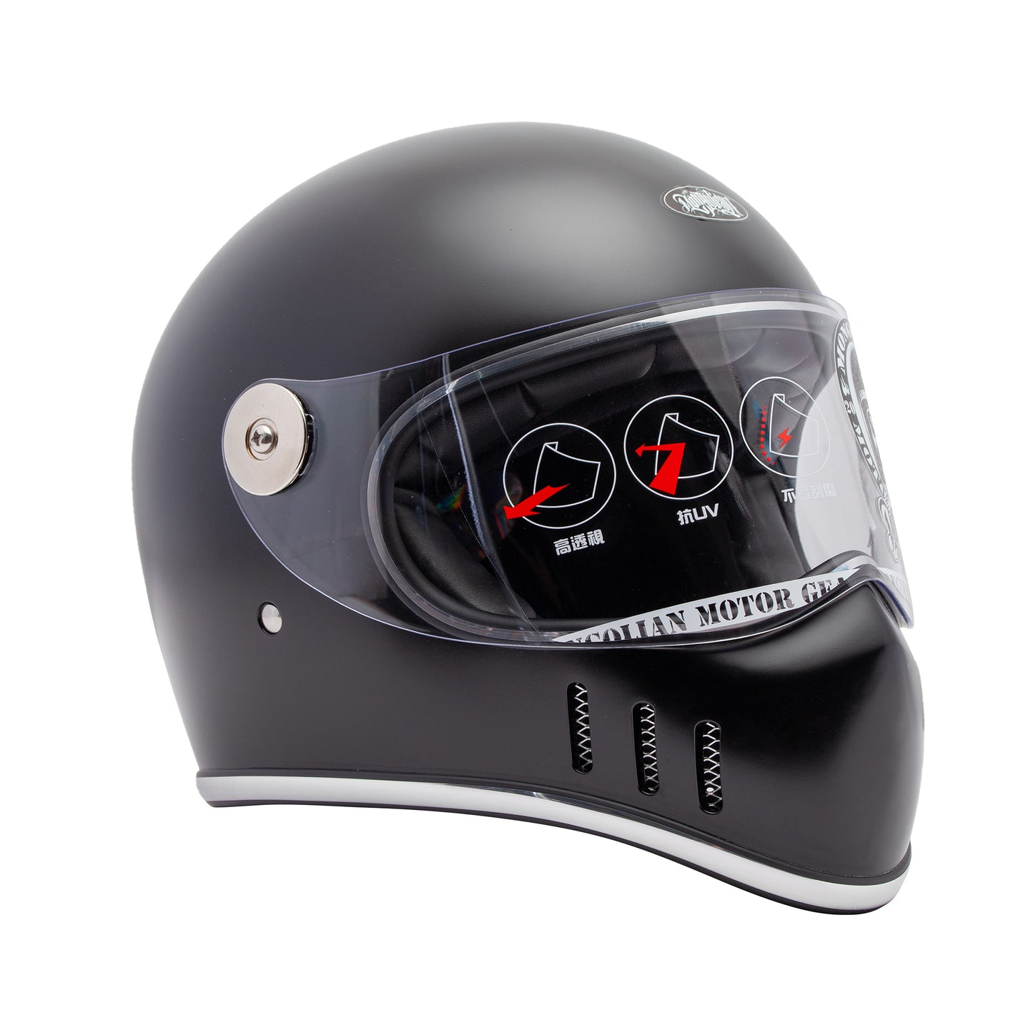 KHAN S MONGOLIAN Helmet - Frost Black