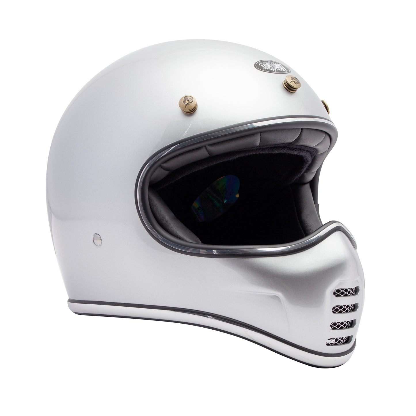 KNIGHT NS MONGOLIAN Helmet - Gloss Silver