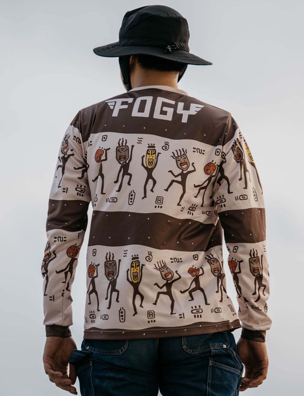 SAHARA COOLMAX Jersey - Brown/White