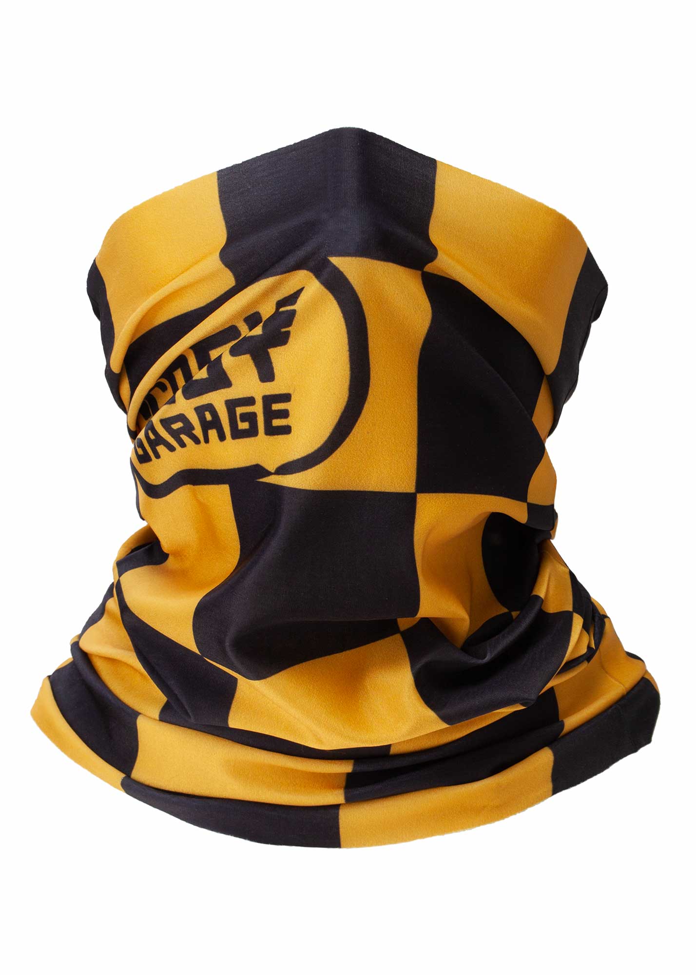 CHEQUE Neck Tube - Yellow/Black