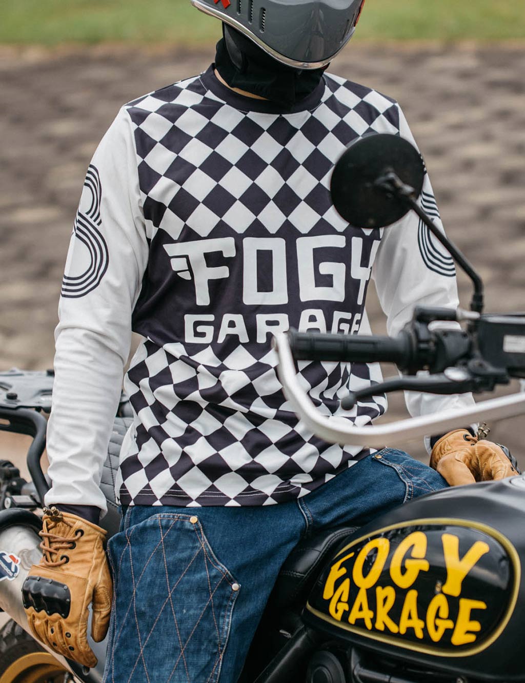 TRACKER COOLMAX Jersey - Black/White