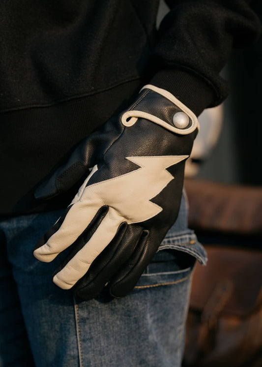 Lightning Gloves - Black/White