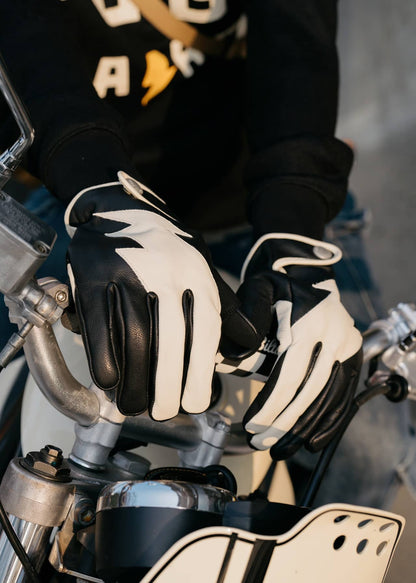 Lightning Gloves - Black/White