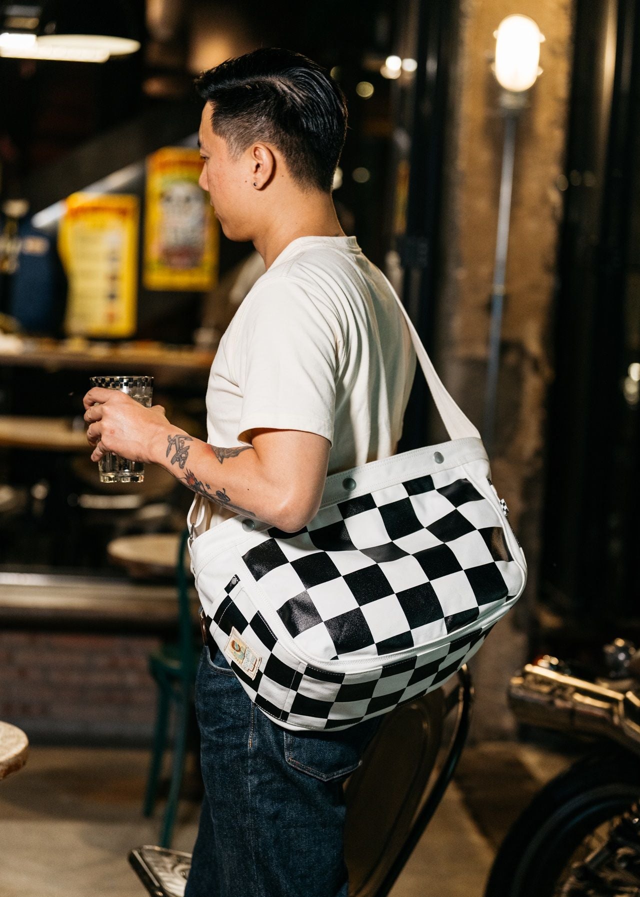NEWSBOY Crossbody Bag - Checkered – Fogy Garage