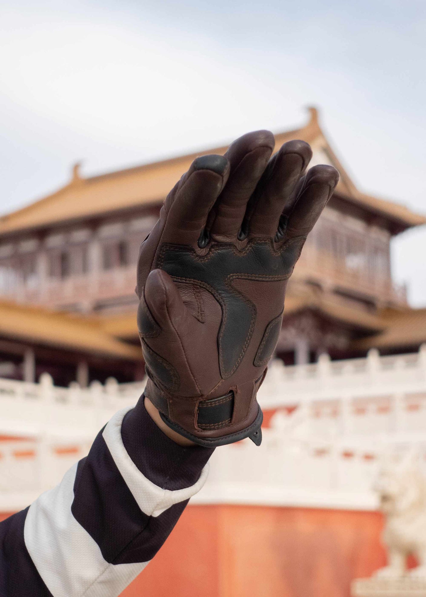 ETHIOPIA BLACK IRON Gloves - Bordeaux/Black