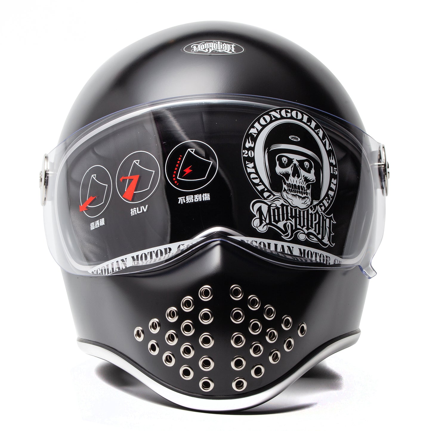 GANGSTER S MONGOLIAN Helmet - Frost Black