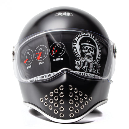 GANGSTER S MONGOLIAN Helmet - Frost Black