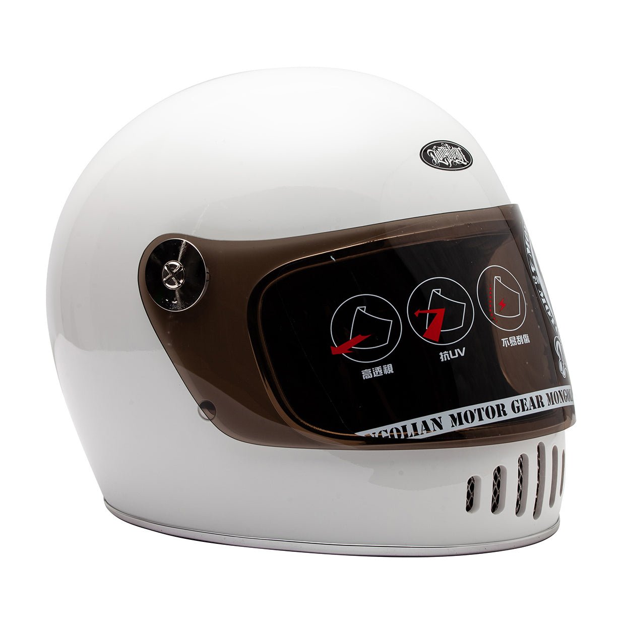 COMET Flat Visor - Dark Smoke - Fogy Garage