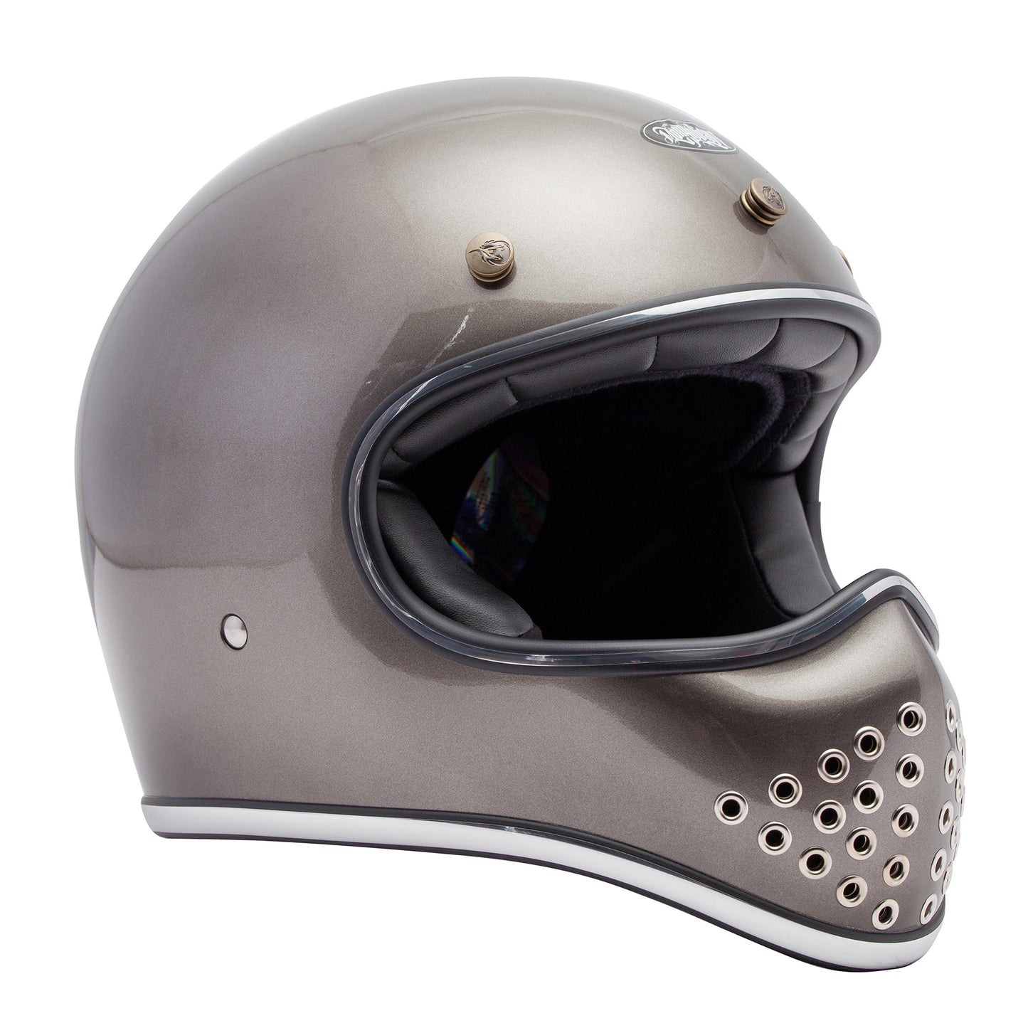 GANGSTER NS MONGOLIAN Helmet - Metallic Grey