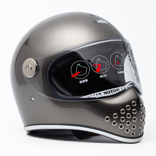 GANGSTER S MONGOLIAN Helmet - Metallic Grey