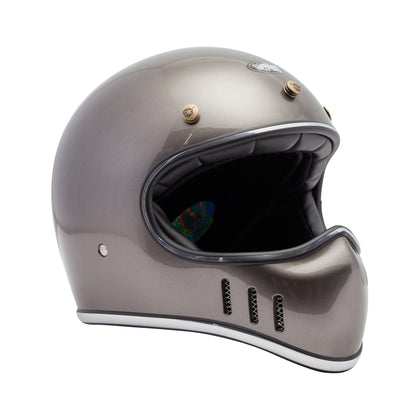 KHAN NS MONGOLIAN Helmet - Metallic Grey