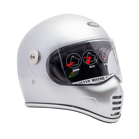 KNIGHT S MONGOLIAN Helmet - Gloss Silver