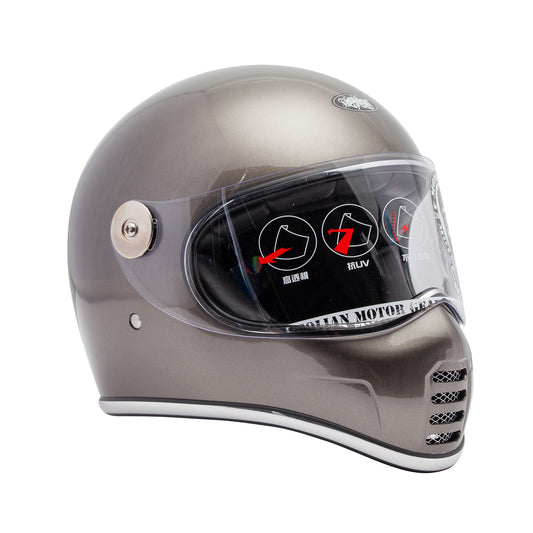 KNIGHT S MONGOLIAN Helmet - Metallic Grey